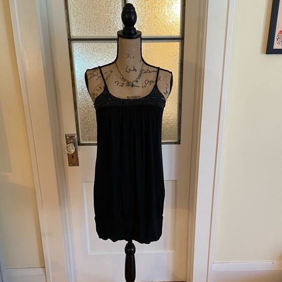 Fun sequin embellished black tunic/mini dress! - Picture 6 of 7